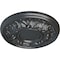 Ekena Millwork Odessa Ceiling Medallion (Fits Canopies up to 2 1/2"), Hand-Painted Pewter, 7 1/2"OD x 1 1/8"P CM07ODPES - alternate 3